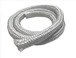 Insulating rope for heat-resistant sealing and protection in industrial furnaces and boilers